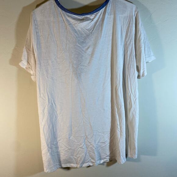Maurices White Blue Top Lace 1/4 Size 2 - Picture 3 of 6